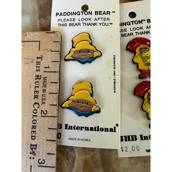 JHB NOS Paddington Bear Buttons: 4 - Picture 4 of 6
